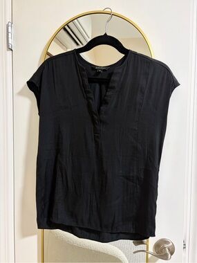 Banana Republic Black Dolman V-Neck Blouse